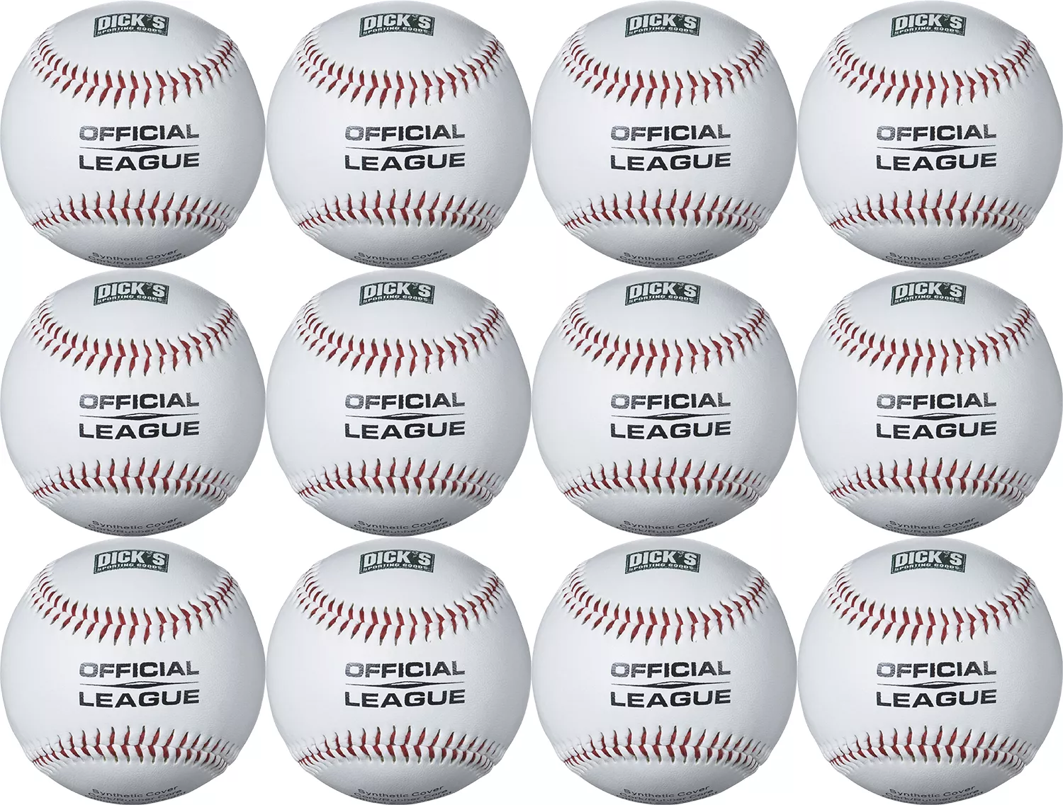 DICK'S Sporting Goods Synthetic Baseballs β 12 Pack