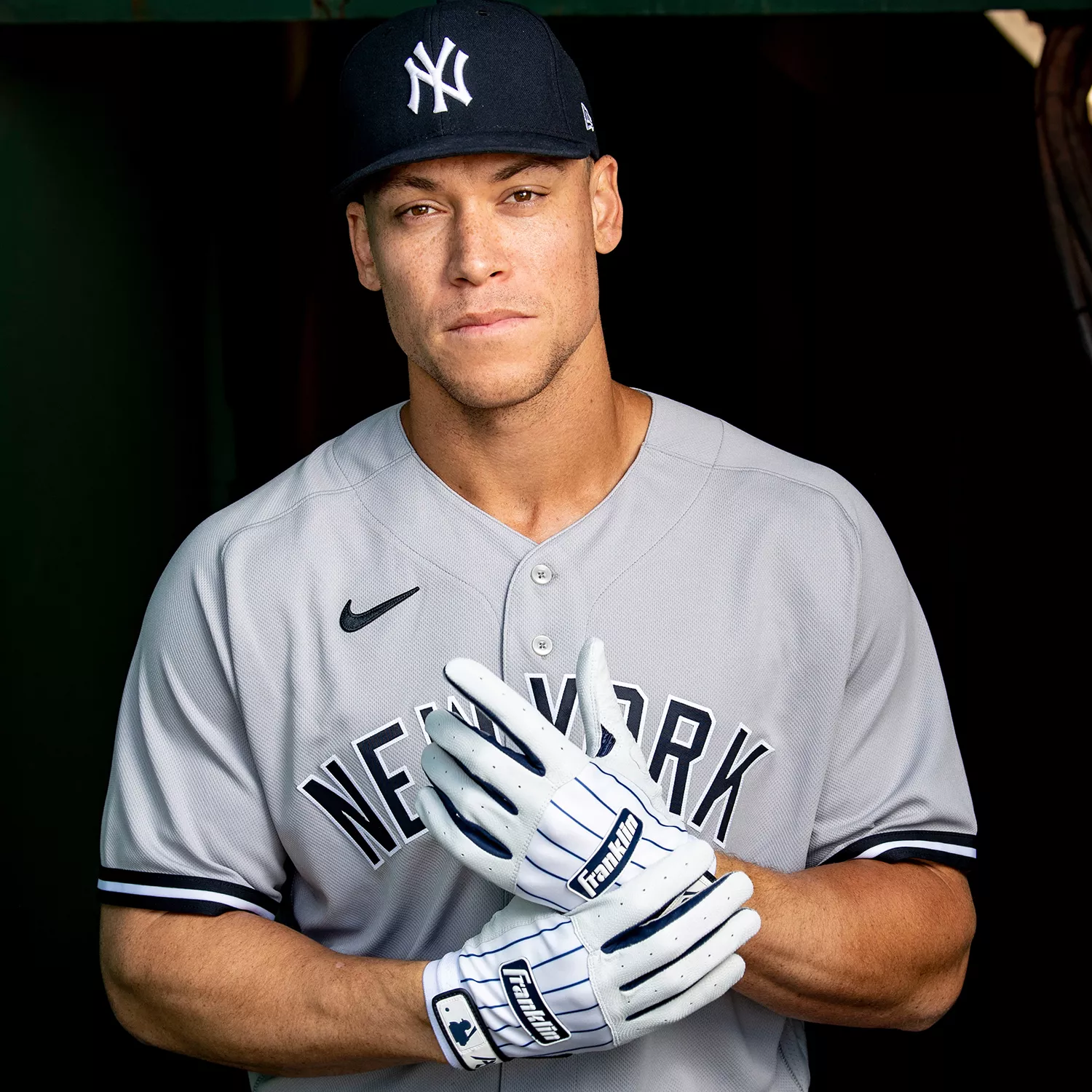 Franklin Adult Limited Edition Pro Classic Aaron Judge Batting Gloves - Image 2
