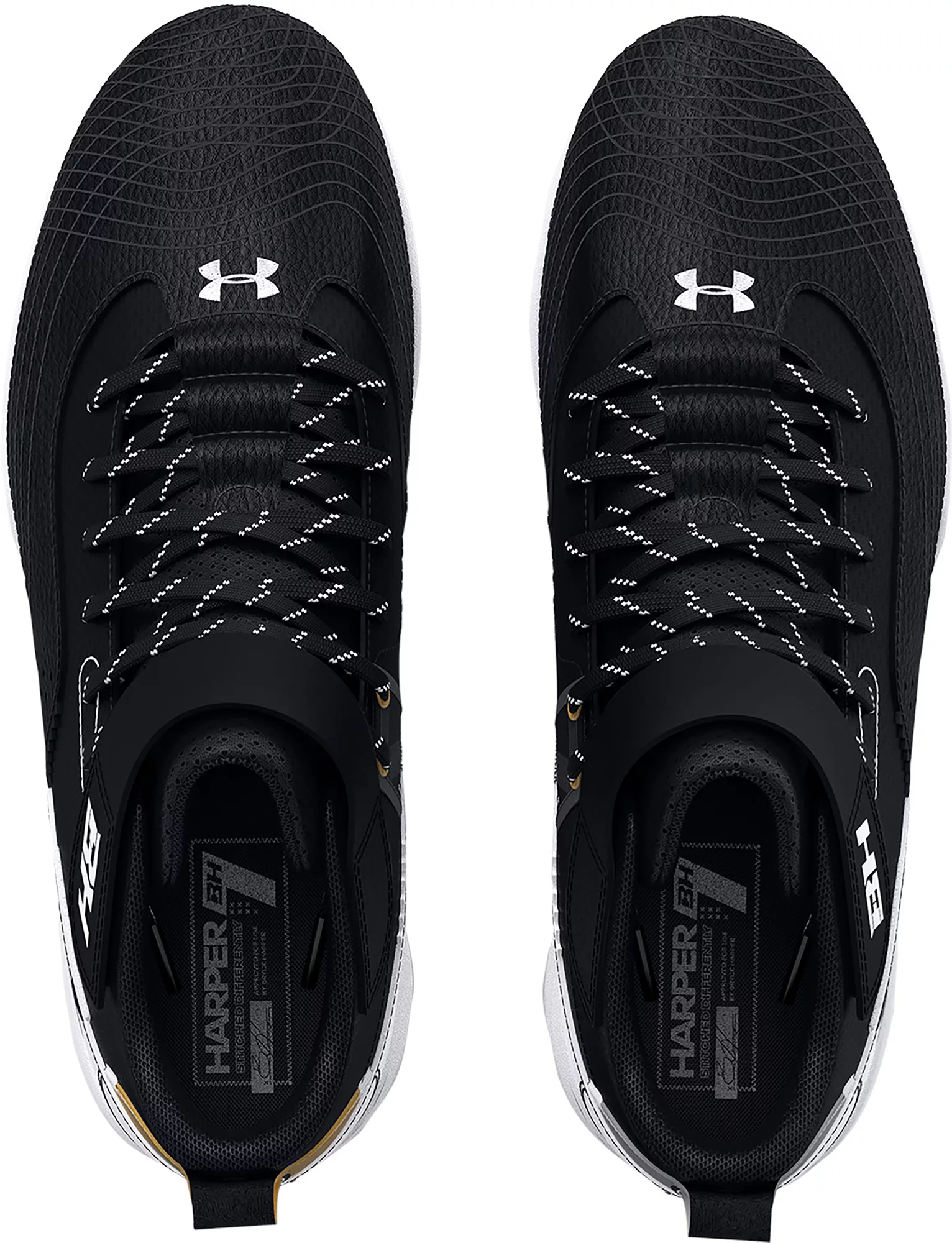 Under Armour Kids' Harper 7 Mid RM Baseball Cleats - Image 4