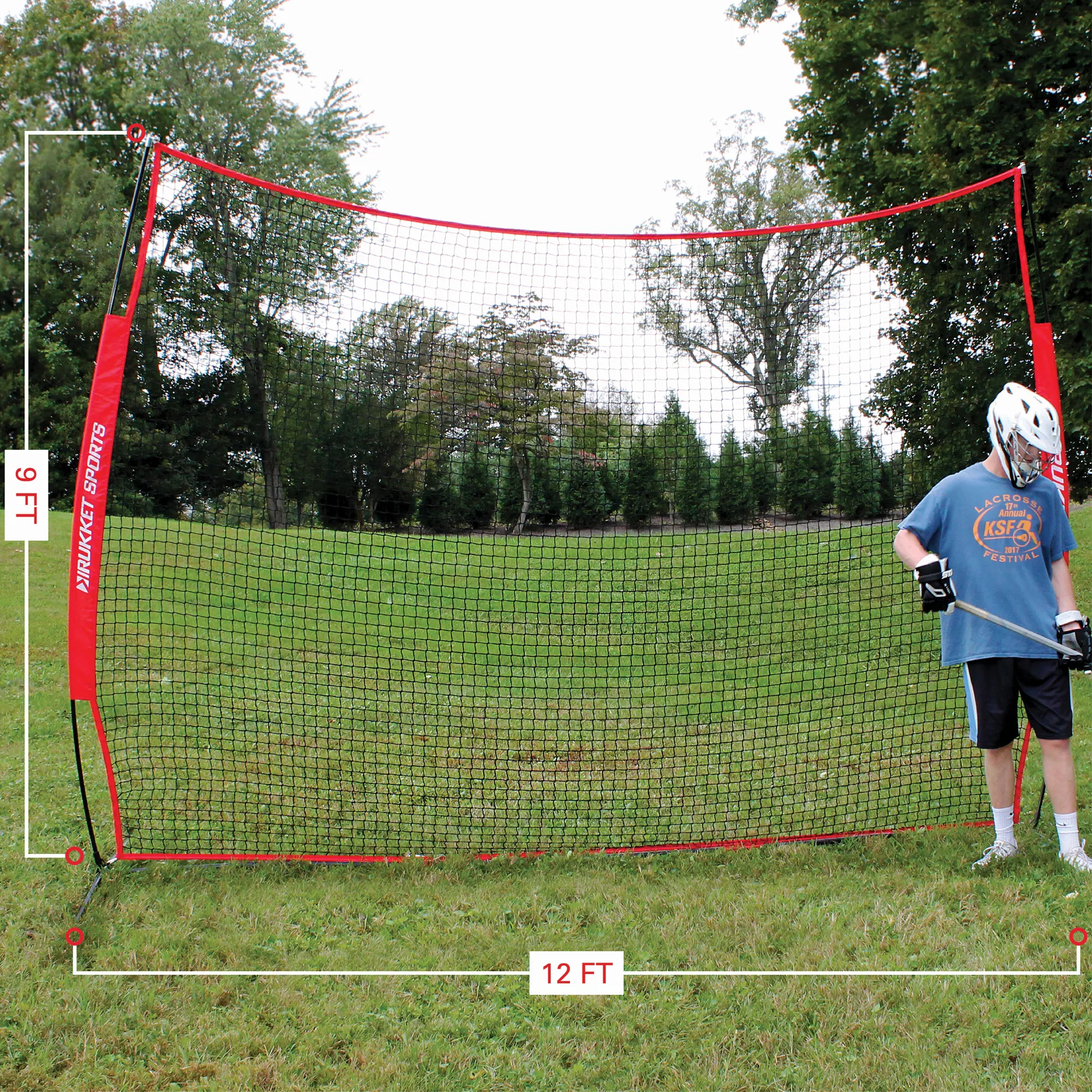 Rukket Sports 12' X 9' Multi-Sport Barrier Net - Image 4