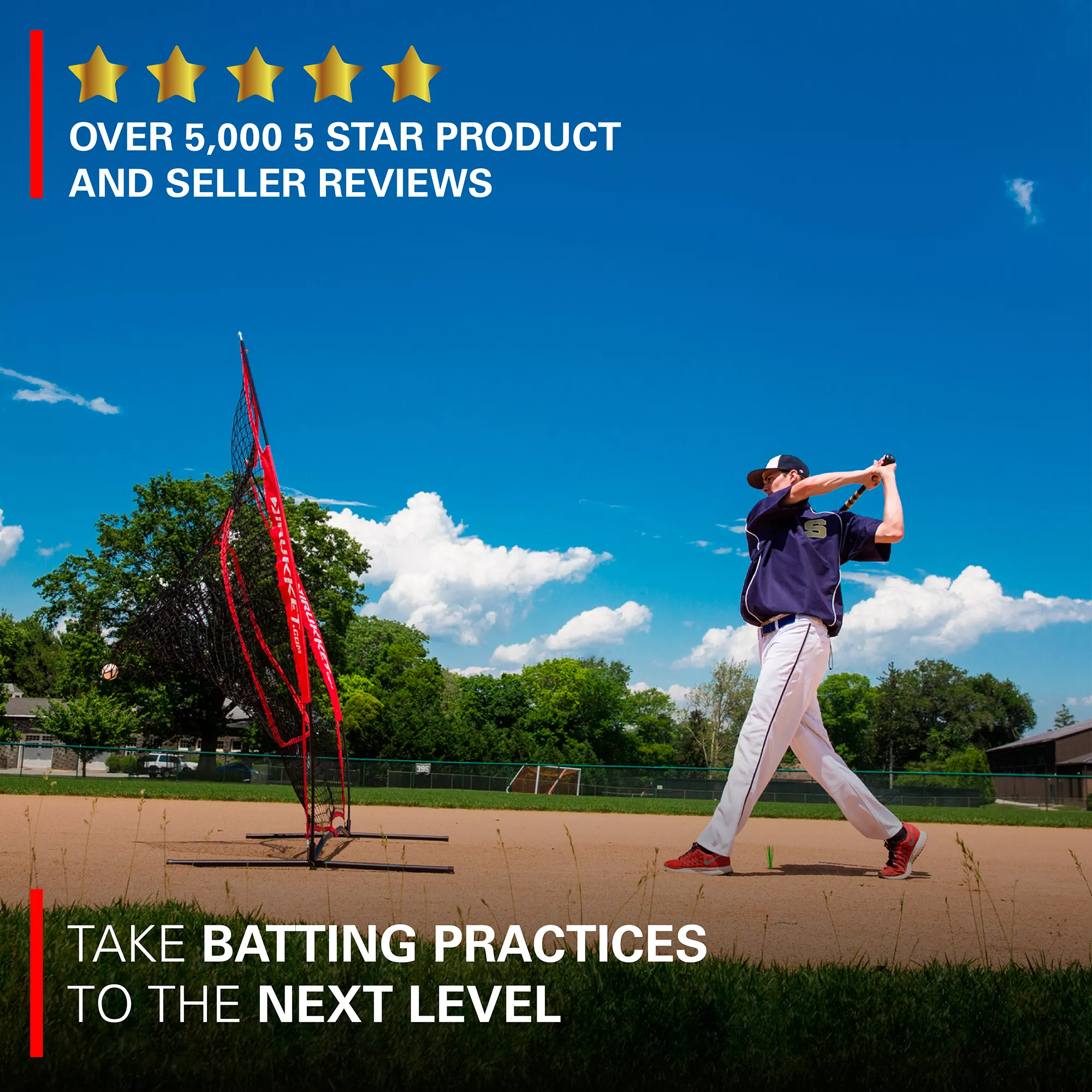 Rukket Sports 7' X 7' Original Sock It! Baseball/Softball Net - Image 5