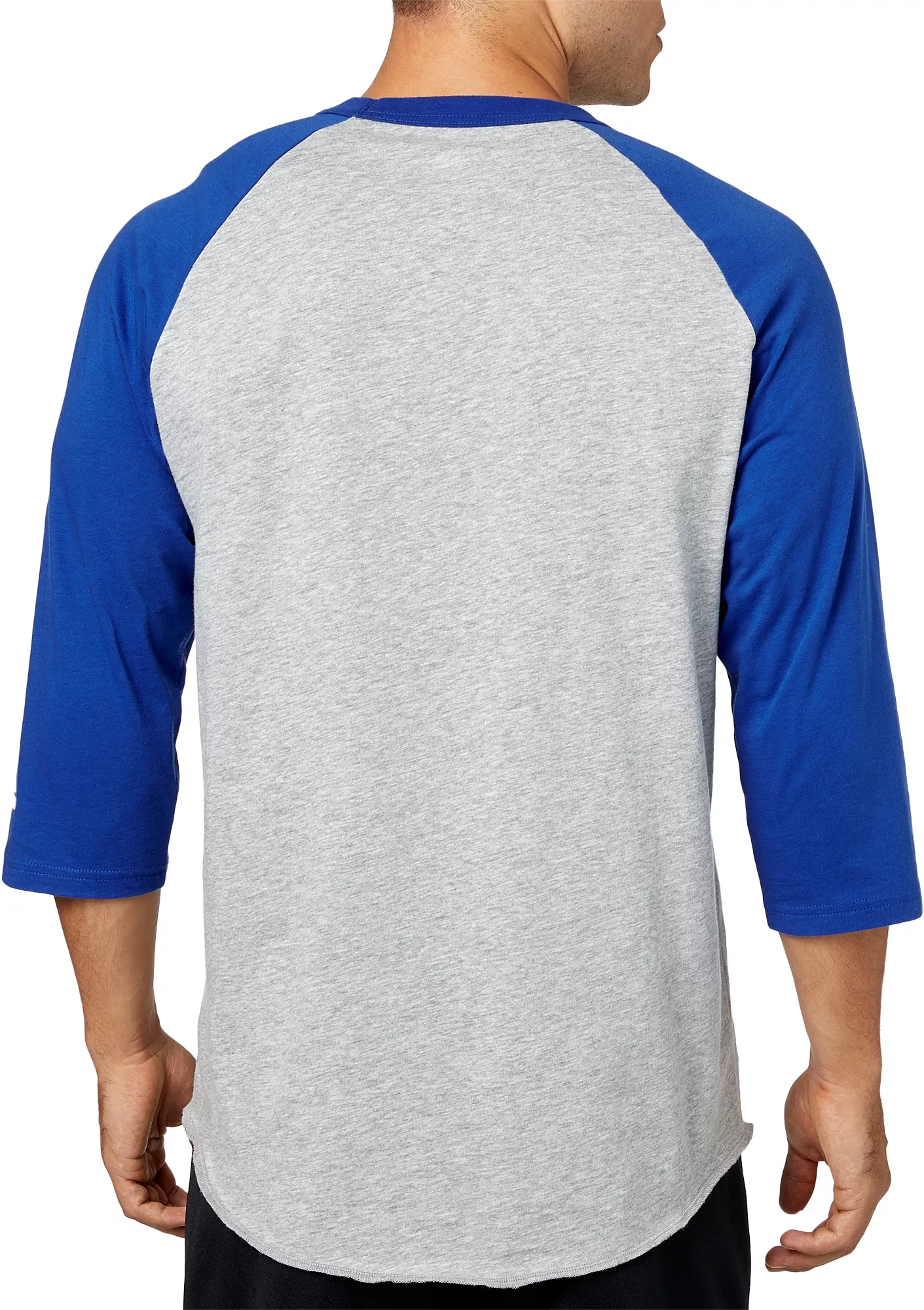 Adidas Men's Triple Stripe ¾ Sleeve Heather Baseball Shirt - Image 3