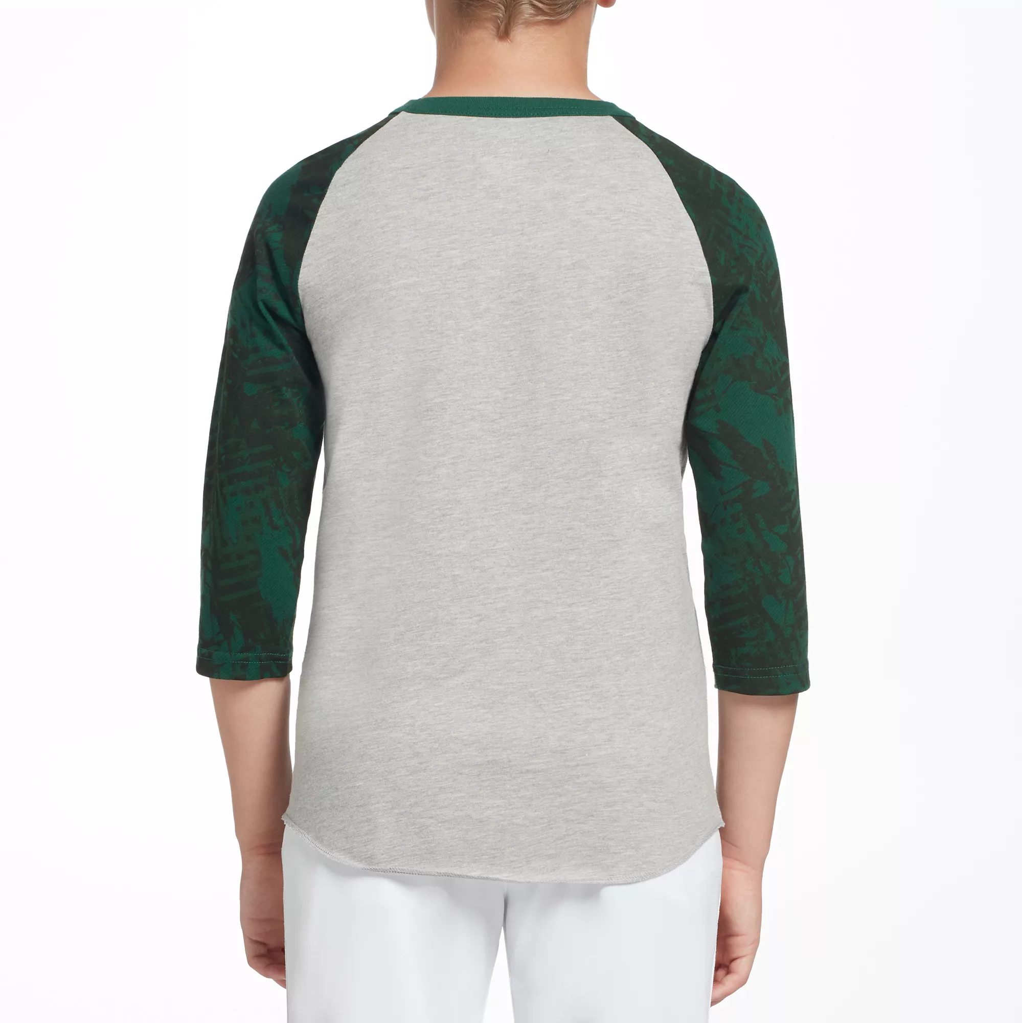 Adidas Boys' Triple Stripe Printed ¾ Sleeve Baseball Graphic Shirt - Image 3