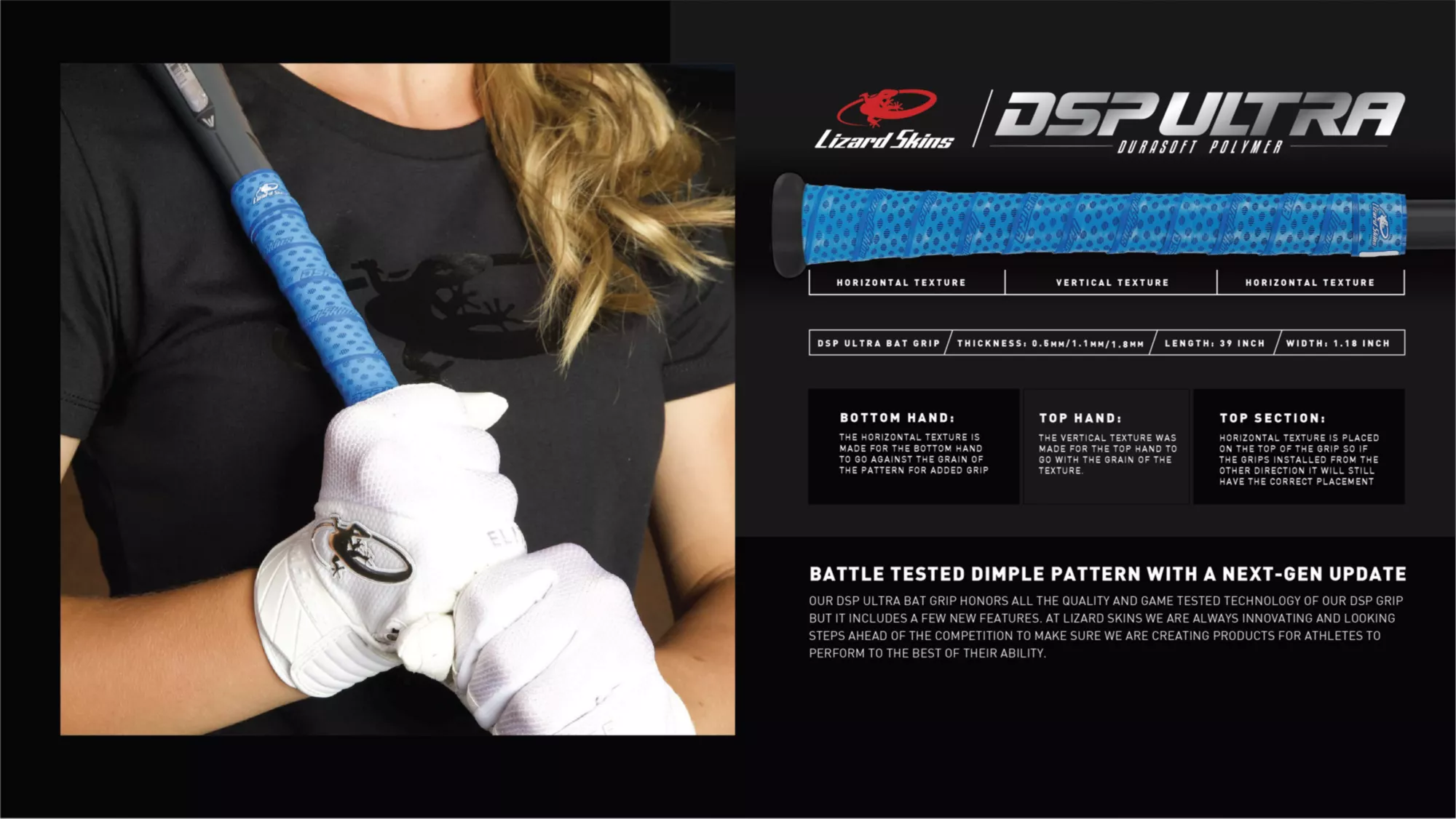 Lizard Skins DSP Ultra Bat Specialty Grip - Image 5