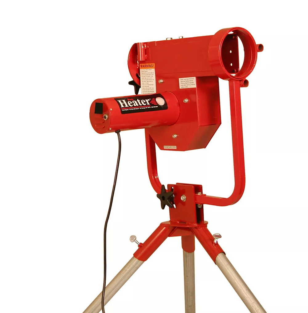 Heater Pro Curve Baseball Pitching Machine & Xtender 24' Batting Cage - Image 2