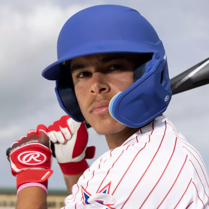 Rawlings Senior MACH Baseball Batting Helmet W/ Adjustable Face Guard - Image 4