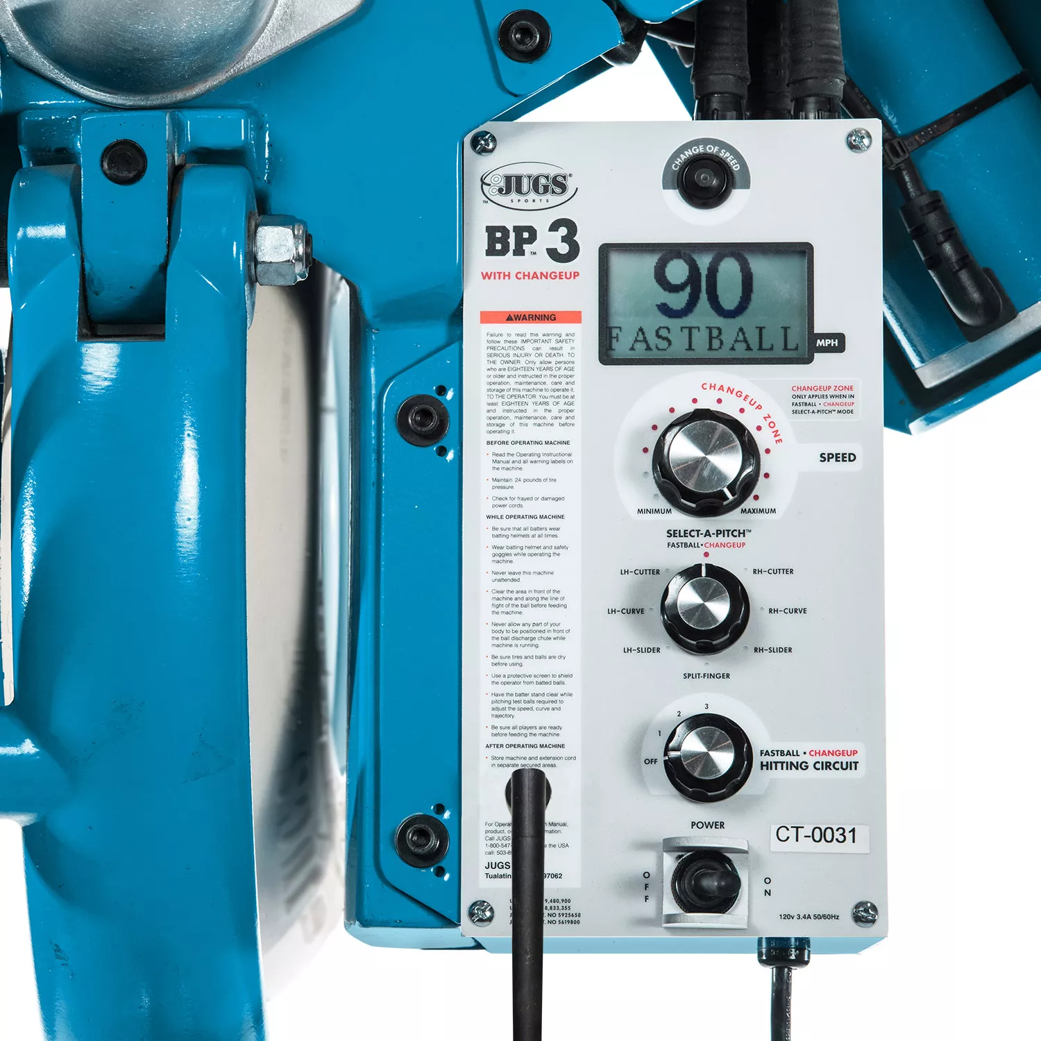 JUGS BP3 Baseball Pitching Machine With Changeup - Image 4