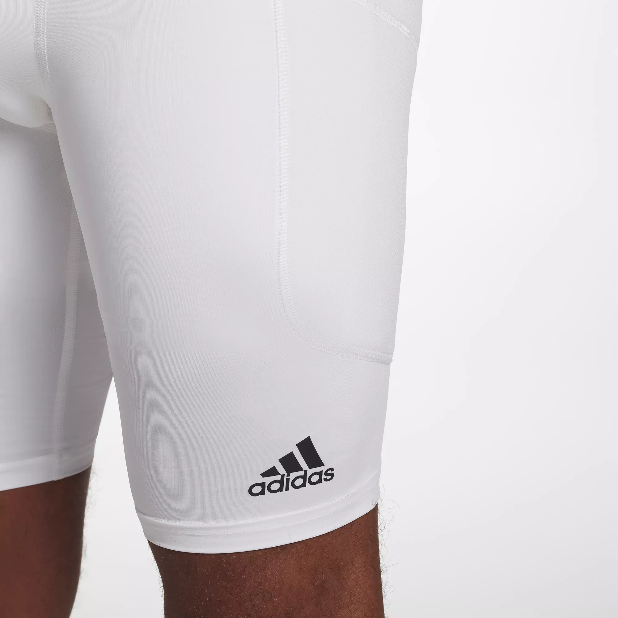 Adidas Men's Triple Stripe Sliding Shorts W/ Cup - Image 3